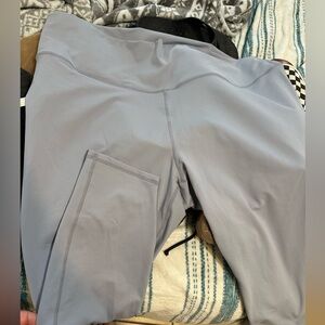 Fabletics PowerHold High-Waist Leggings in Light Gray
